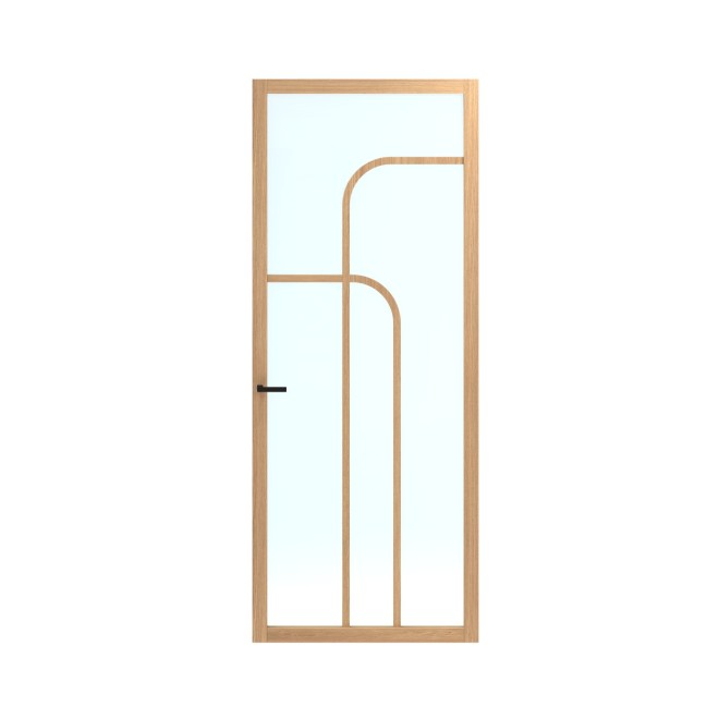 Binnendeur Skantrae SSL 14815 Blank Glas Natural Oak